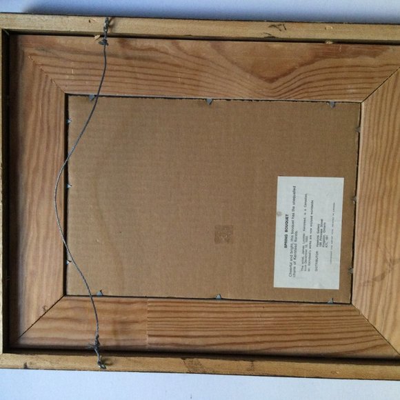 Keirstead Spring Bouquet flowers print matted framed no glass cover - Picture 9 of 10